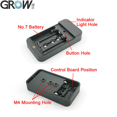 GROW Black Plastic Battery Case Enclosure Easy Installation For Door Access Control Electronic Cabinet Lock