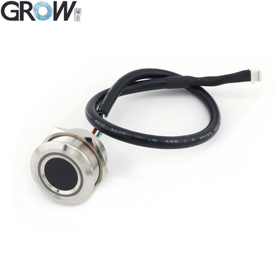 GROW R503PRO UART ইউএসবি 1500 ক্যাপাসিটি গোলাকার আরজিবি এলইডি কন্ট্রোল ডিসি 3.3 ভি ক্যাপাসিটিভ ফিঙ্গারপ্রিন্ট মডিউল সেন্সর স্ক্যানার