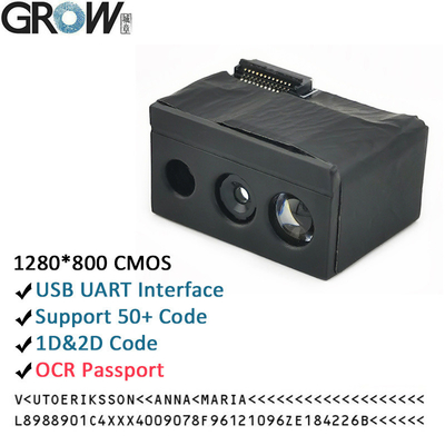 গ্রো GM69PRO-S 1280*800CMOS OCR/1D/2D বারকোড স্ক্যানার মডিউল সমর্থন Ocr পাসপোর্ট কোড