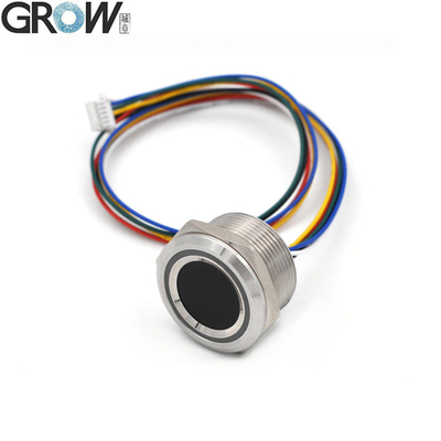 GROW R503-M22 DC3.3V 200 ক্যাপাসিটি গোলাকার আরজিবি রিং ইন্ডিকেটর এলইডি কন্ট্রোল ক্যাপাসিটিভ ফিঙ্গারপ্রিন্ট মডিউল সেন্সর স্ক্যানার