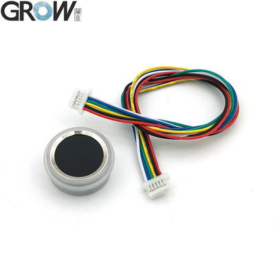 গ্রো R502-F IP65 ওয়াটারপ্রুফ ছোট DC3.3V RGB LED ব্যাসার্ধ 21.5mm SH1.0-6pin ক্যাপাসিটিভ রাউন্ড ফিঙ্গারপ্রিন্ট মডিউল