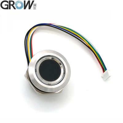GROW R503 নতুন বৃত্তাকার বৃত্তাকার আরজিবি রিং নির্দেশক LED কন্ট্রোল DC3.3V SH1.0-6pin ক্যাপাসিটিভ ফিঙ্গারপ্রিন্ট মডিউল সেন্সর স্ক্যানার