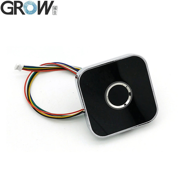GROW R502-AW জিংক অ্যালোয় রাউন্ড রিং LED কন্ট্রোল DC3.3V ক্যাপাসিটিভ ফিঙ্গারপ্রিন্ট মডিউল সেন্সর স্ক্যানার